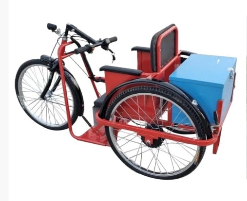 Battery operated handicapped tricycle